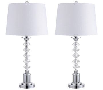 Kinsley 28" Crystal LED Table Lamp - JONATHAN Y